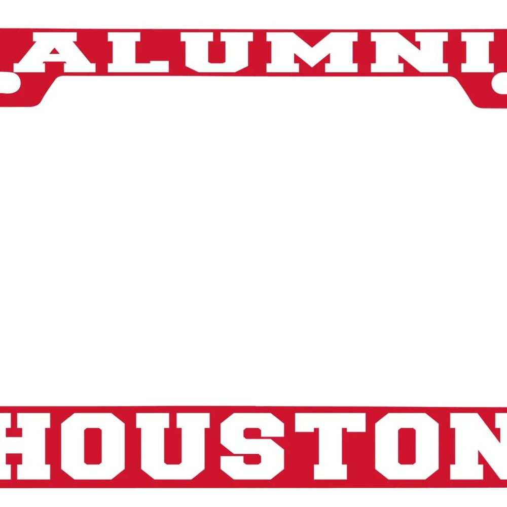 University of Houston Alumni Full Red Color Metal License Plate Frame